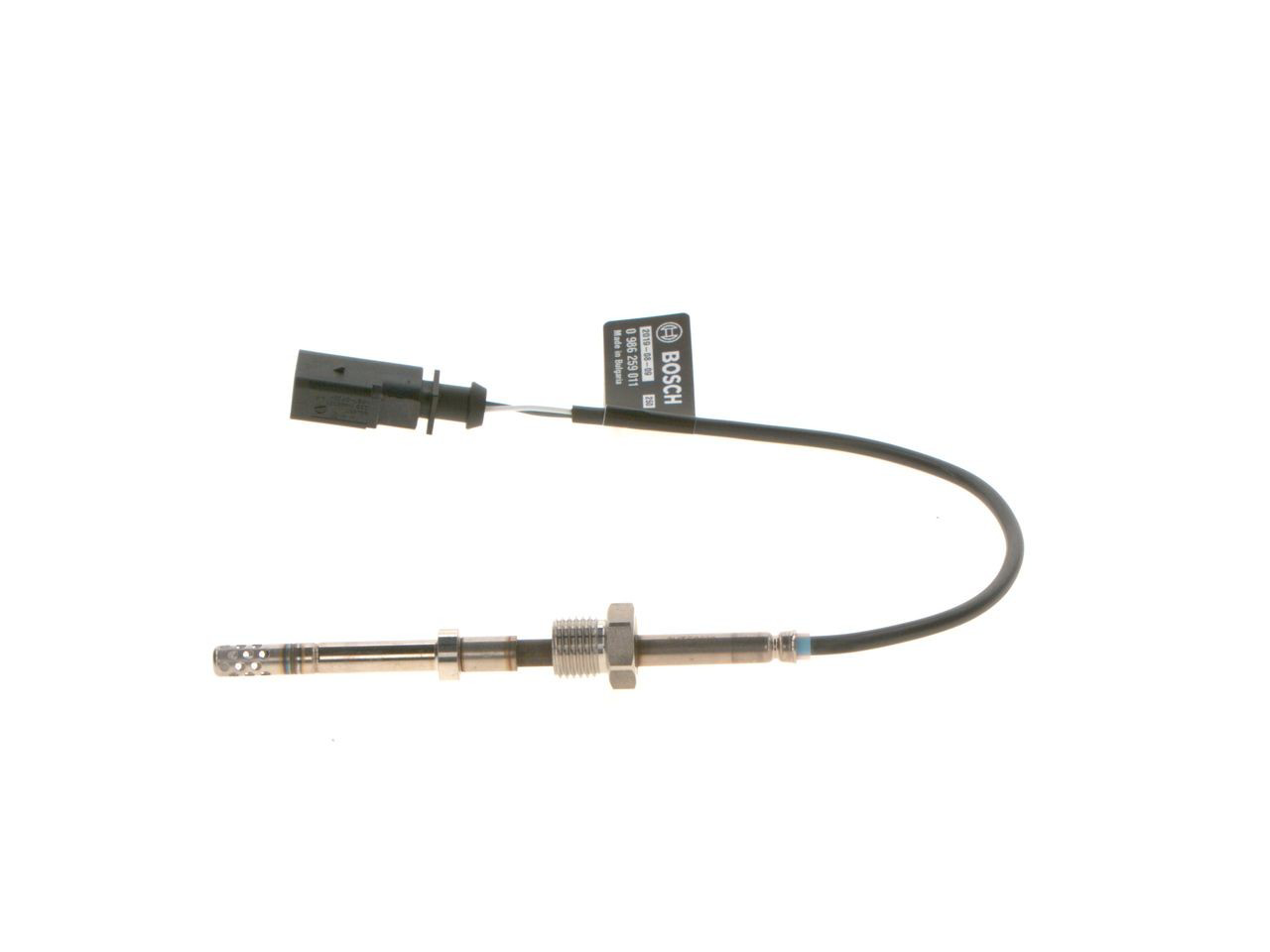 0986259011 Bosch Sensor de temperatura dos gases de escape (GE), antes de filtro de partículas diesel