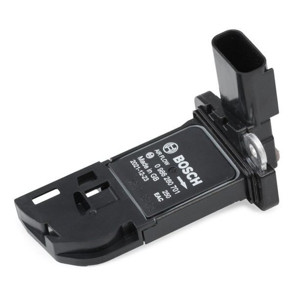 0986280701 Bosch Sensor de fluxo (consumo) de ar, medidor de consumo M.A.F. - (Mass Airflow)