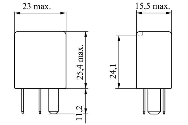Relê de pisca-pisca 0986332021 Bosch
