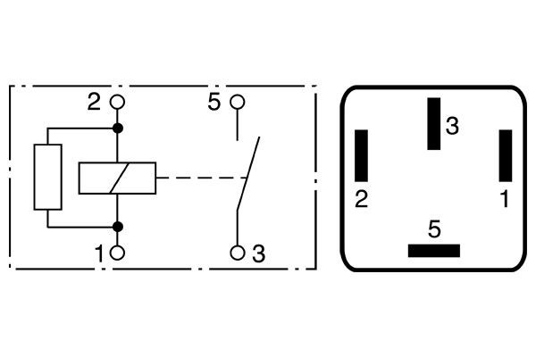 Relê das velas de incandescência Ford Fiesta COURIER J5S, J3S