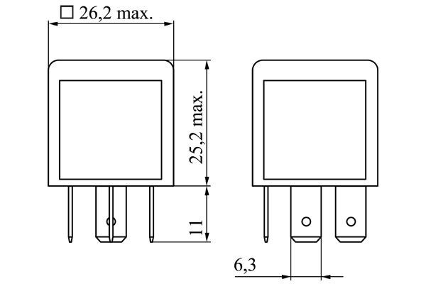 Relê de pisca-pisca 0986332071 Bosch