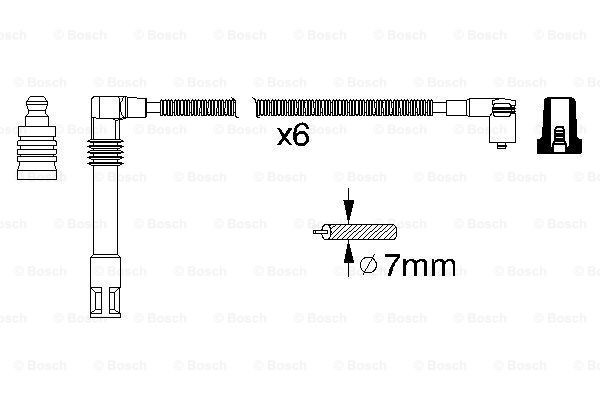 Compre 0986356321 Bosch Fios de alta voltagem, kit