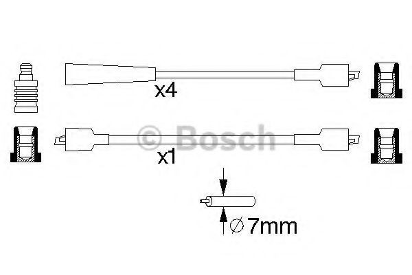Fios de alta voltagem, kit Bosch 0986356762 preço, a partir de 24,08 USD