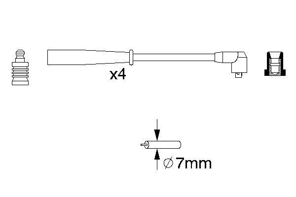 Compre B789 Bosch Fios de alta voltagem, kit