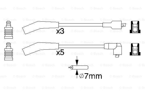 Compre 0986356819 Bosch Fios de alta voltagem, kit