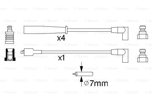 Fios de alta voltagem, kit Bosch 0986356873 preço, a partir de 26,83 USD
