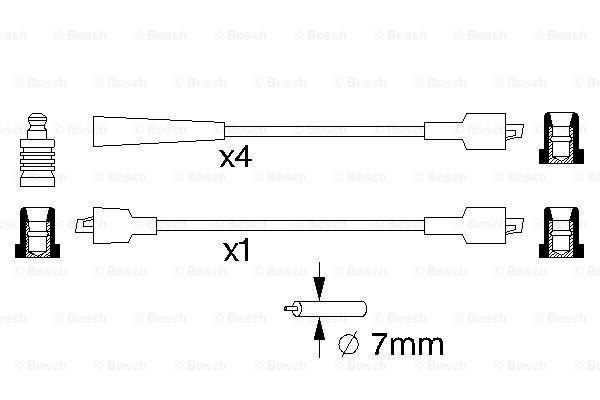 Fios de alta voltagem, kit Bosch 0986357117 preço, a partir de 35,66 USD