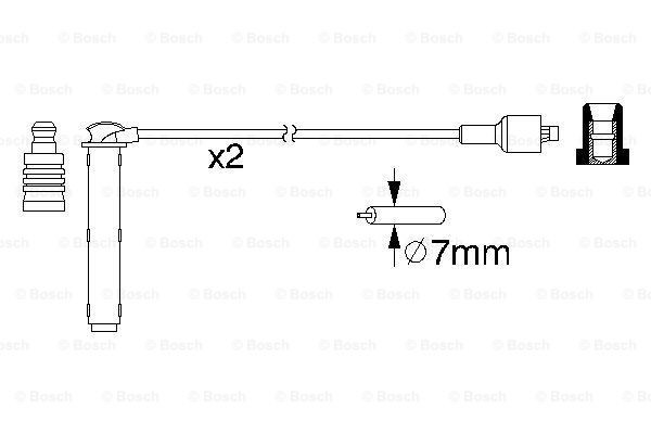 Fios de alta voltagem, kit Bosch 0986357154 preço, a partir de 20,28 USD