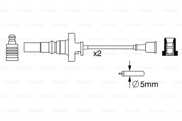 Fios de alta voltagem, kit Bosch 0986357273 preço, a partir de 33,96 USD
