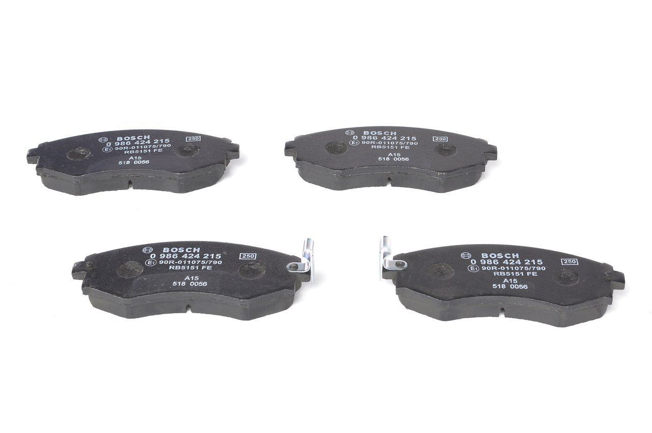 0986424215 Bosch Sapatas do freio dianteiras de disco