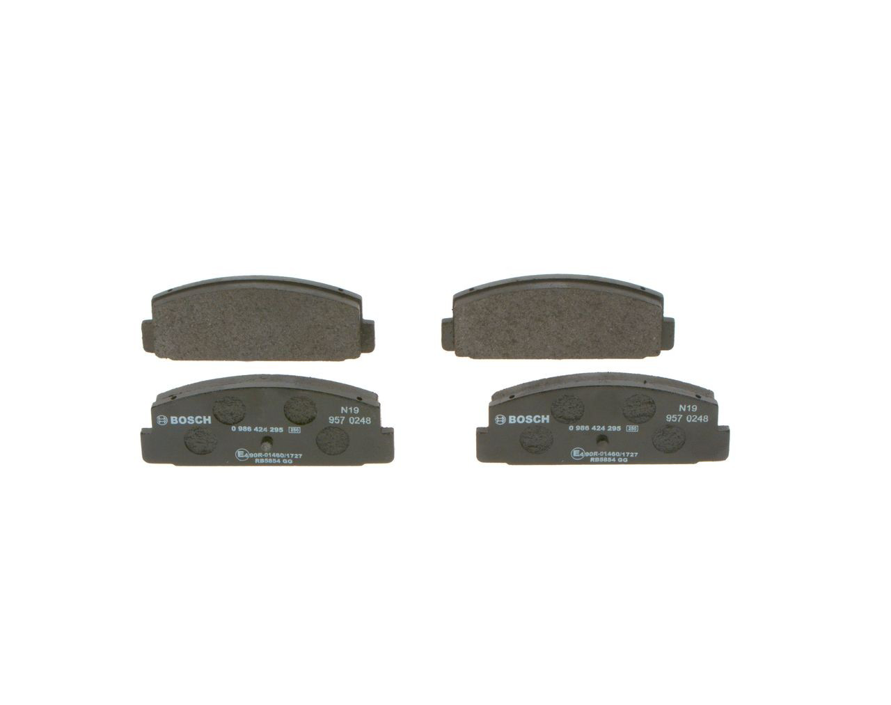 Compre 0986424295 Bosch Sapatas do freio traseiras de disco