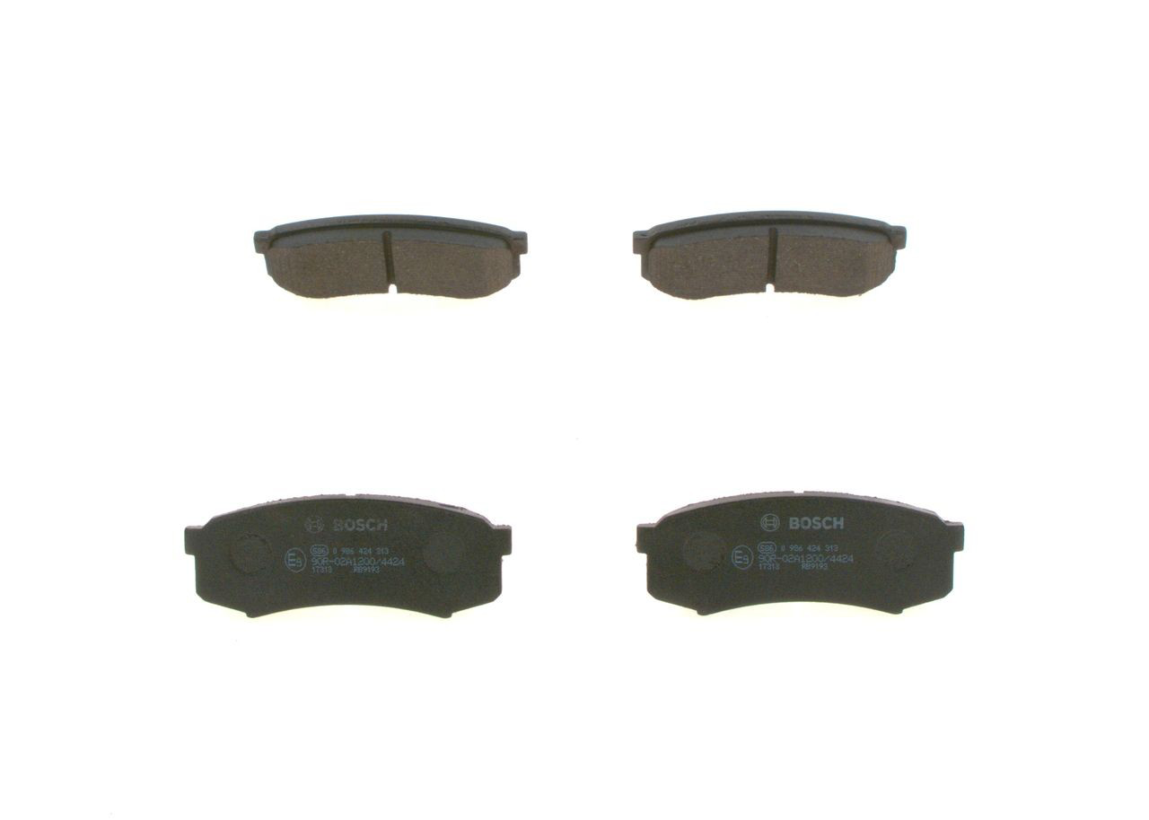 Compre 0986424313 Bosch Sapatas do freio traseiras de disco