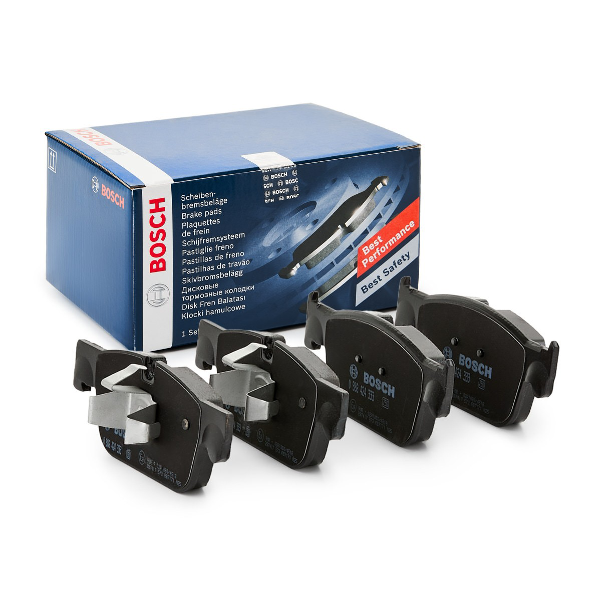 0986424333 Bosch Sapatas do freio dianteiras de disco