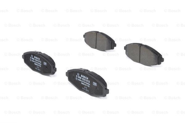 Compre 0986424512 Bosch Sapatas do freio dianteiras de disco