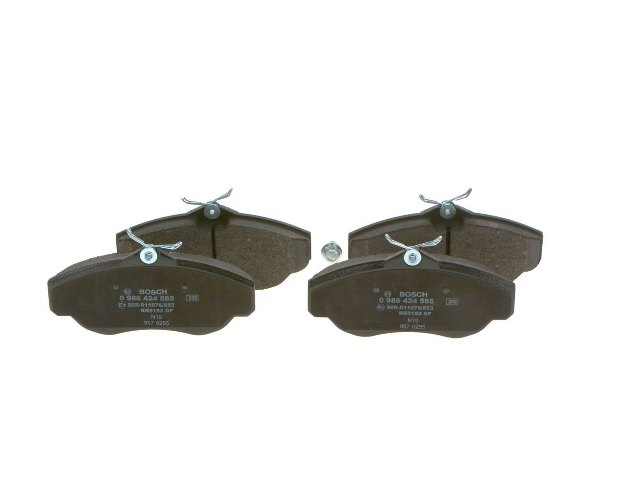 0986424565 Bosch Sapatas do freio dianteiras de disco