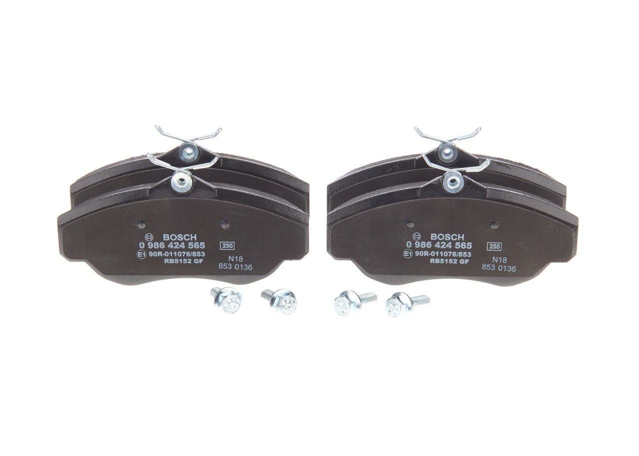 Compre 0986424565 Bosch Sapatas do freio dianteiras de disco