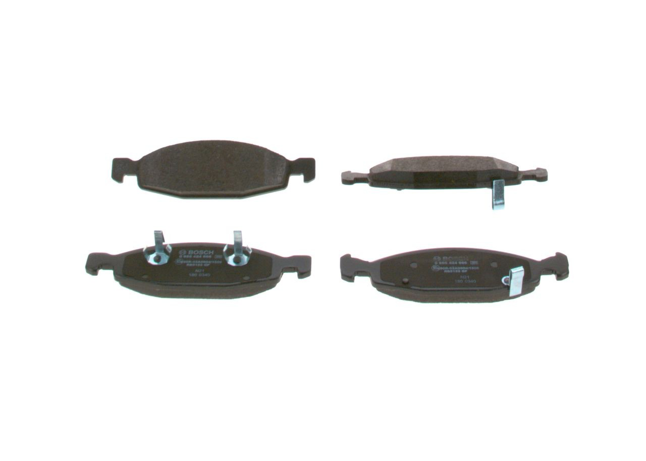 0986424666 Bosch Sapatas do freio dianteiras de disco