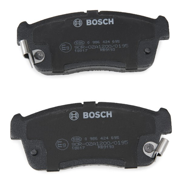Compre 0986424695 Bosch Sapatas do freio dianteiras de disco