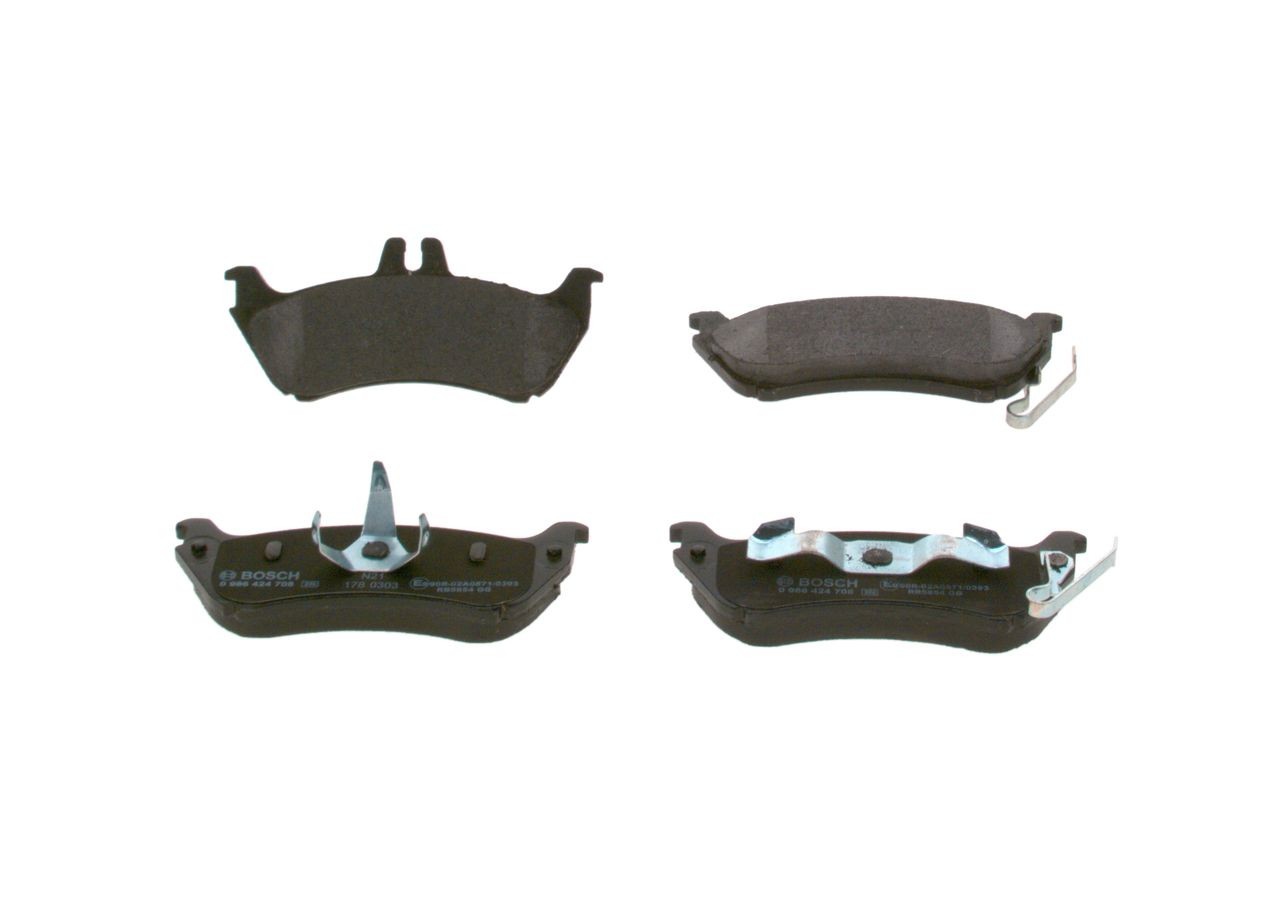 Sapatas do freio traseiras de disco 0986424708 Bosch