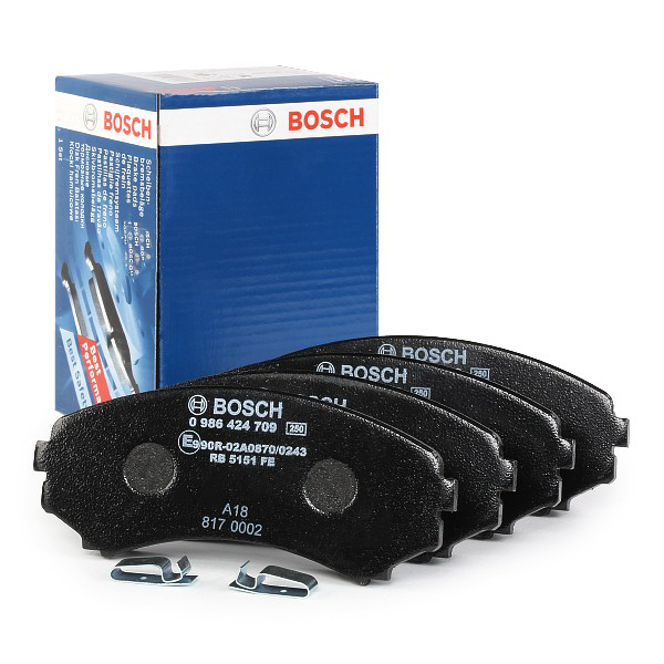 Compre 0986424709 Bosch Sapatas do freio dianteiras de disco
