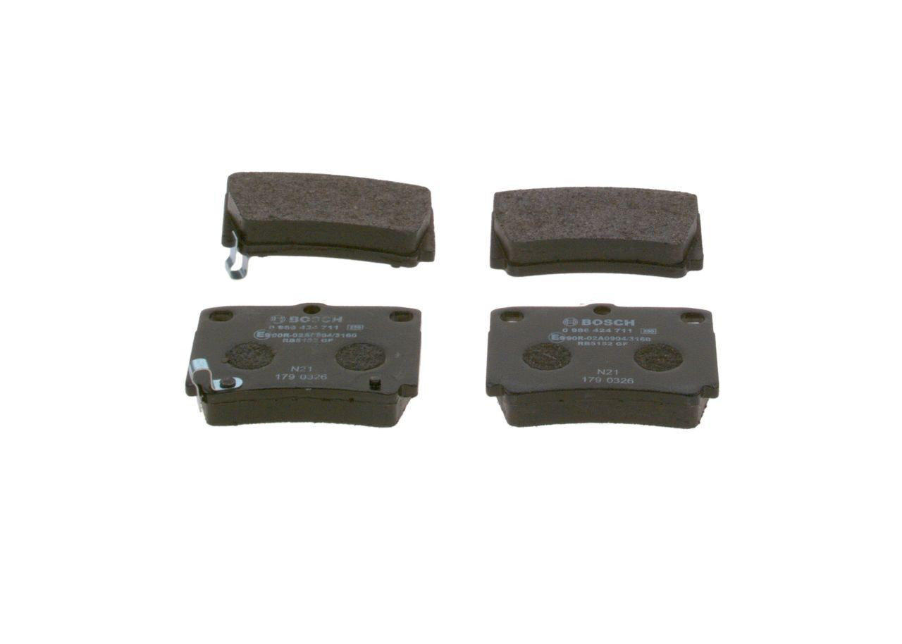 Sapatas do freio traseiras de disco 0986424711 Bosch