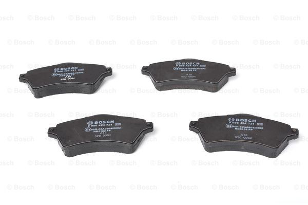 Sapatas do freio dianteiras de disco Bosch 0986424721 preço, a partir de 34,93 USD