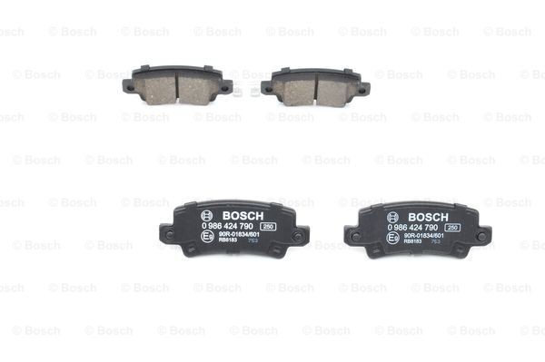 0986424790 Bosch Sapatas do freio traseiras de disco