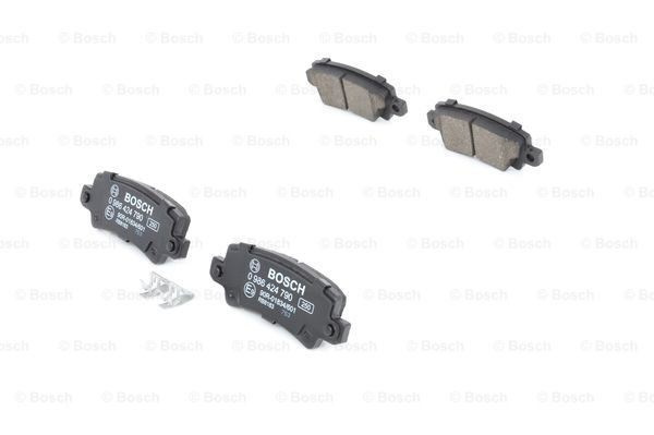Compre 0986424790 Bosch Sapatas do freio traseiras de disco