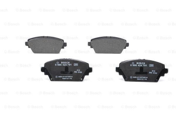 0986424791 Bosch Sapatas do freio dianteiras de disco