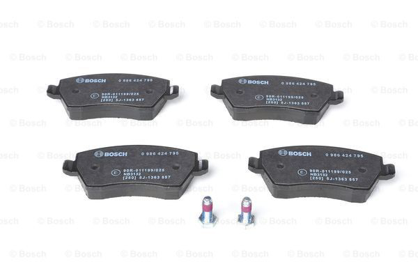 0986424795 Bosch Sapatas do freio dianteiras de disco