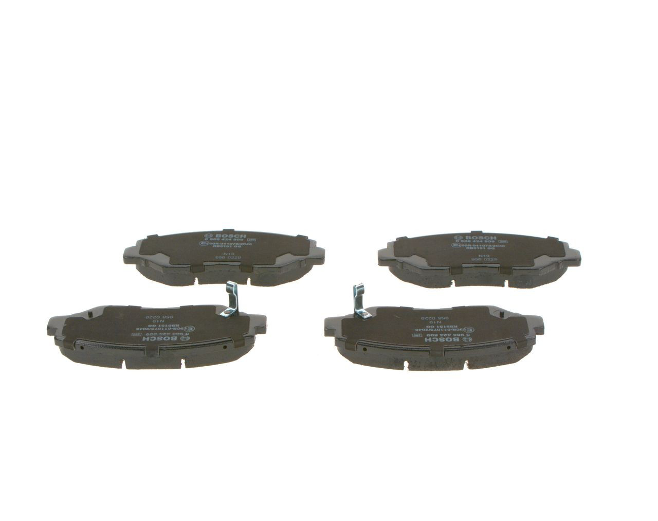 0986424809 Bosch Sapatas do freio dianteiras de disco