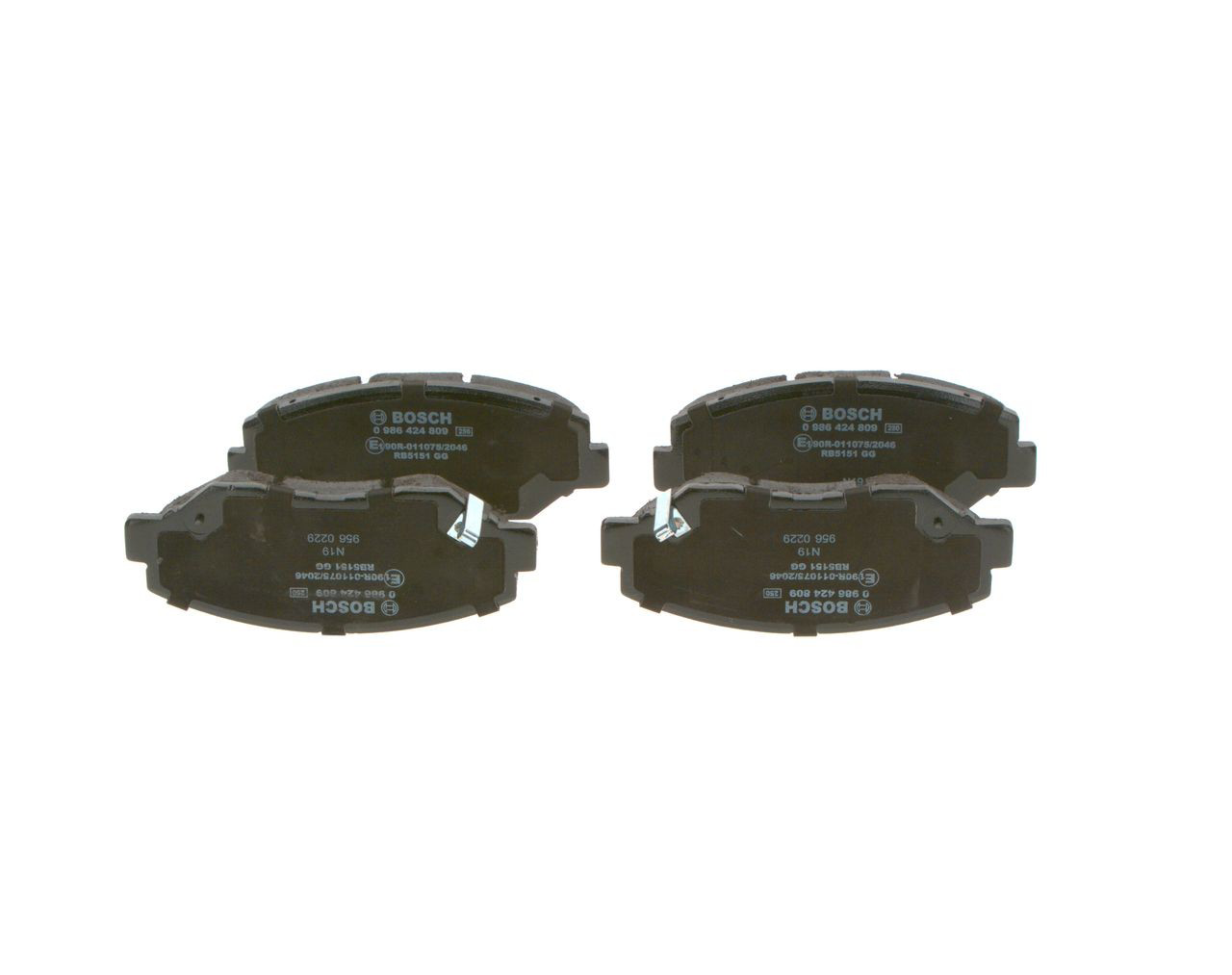 Compre 0986424809 Bosch Sapatas do freio dianteiras de disco