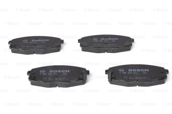 Sapatas do freio dianteiras de disco 0986424811 Bosch