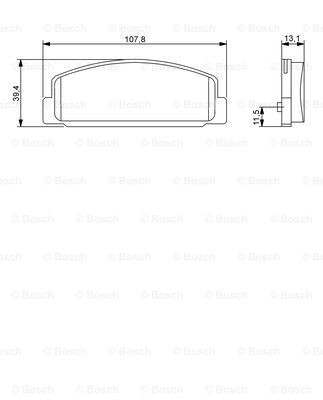 Compre 0986424817 Bosch Sapatas do freio traseiras de disco