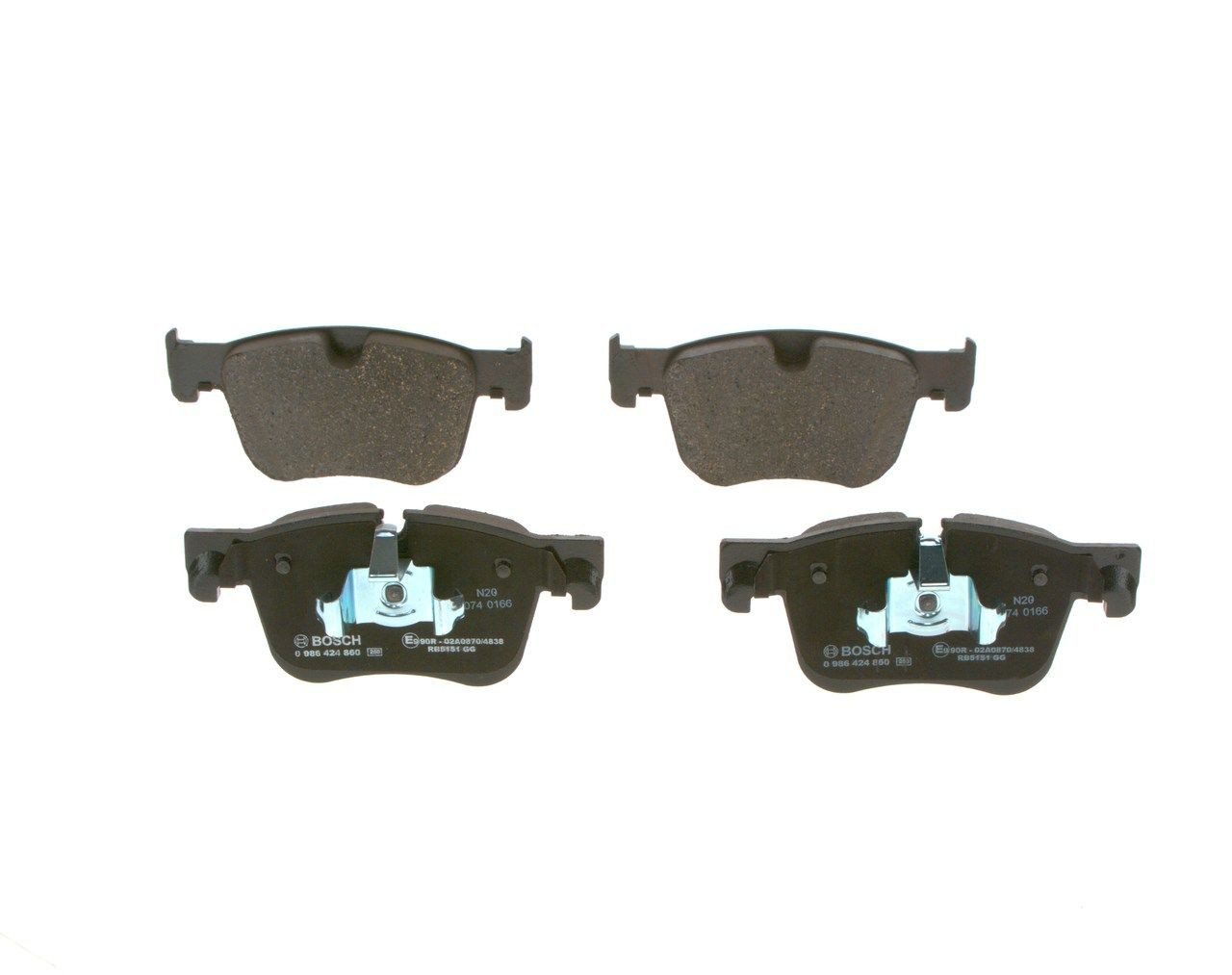 0986424860 Bosch Sapatas do freio dianteiras de disco