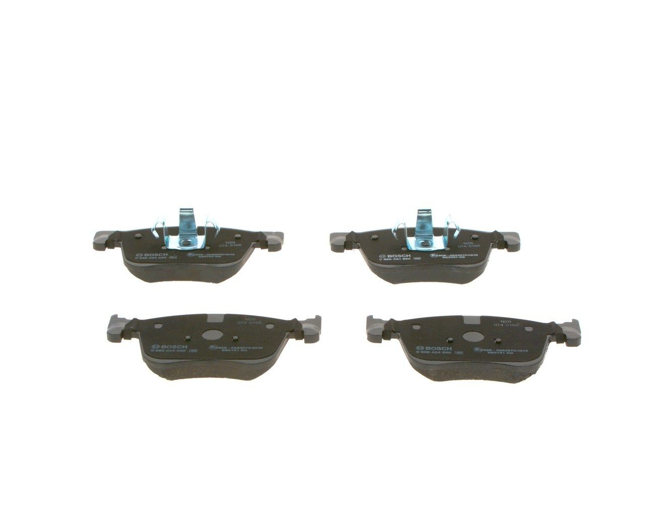 Compre 0986424860 Bosch Sapatas do freio dianteiras de disco