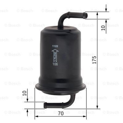 Filtro de combustível Bosch 0986450108 preço, a partir de 16,19 USD