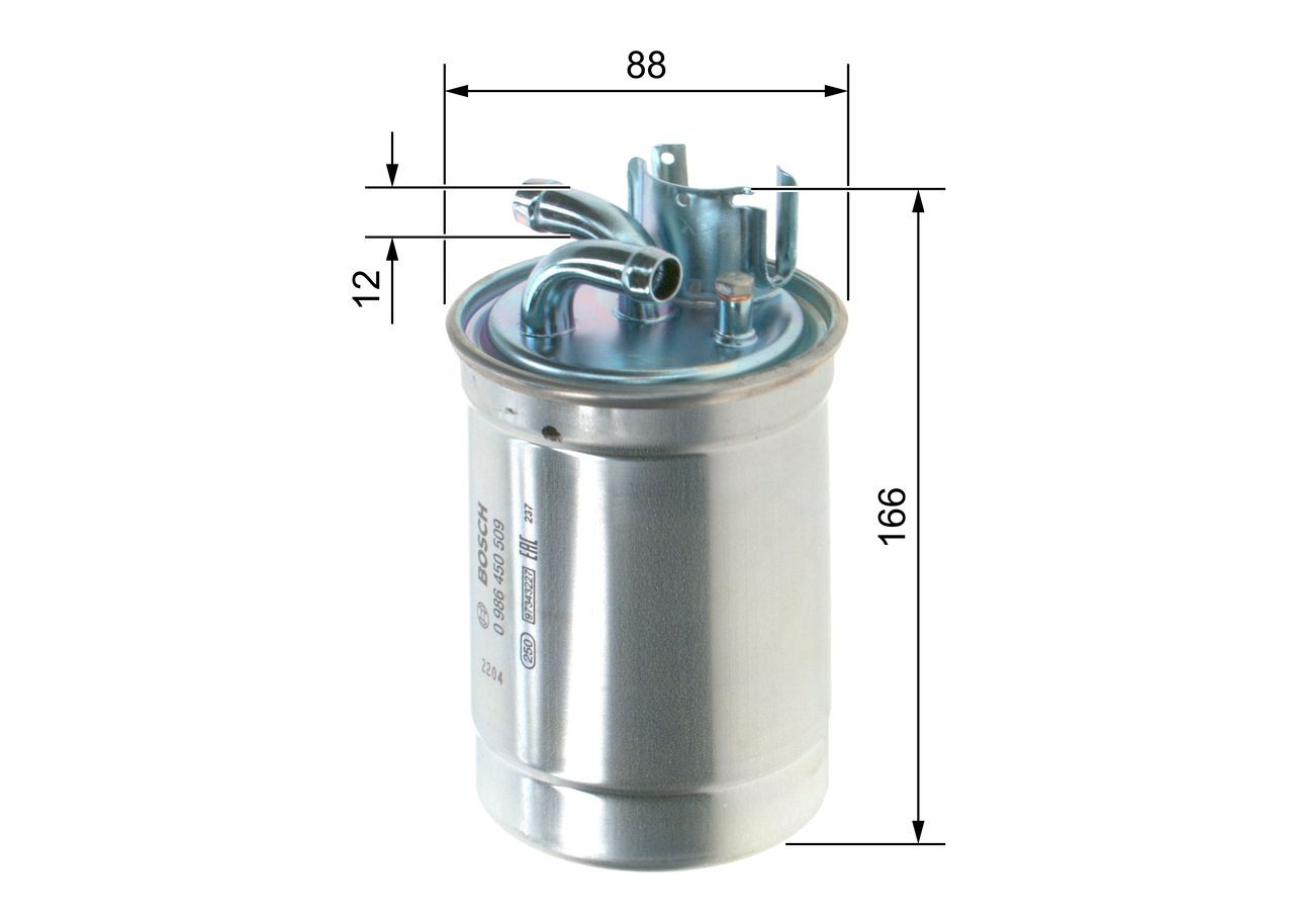 Filtro de combustível Bosch 0986450509 preço, a partir de 25,06 USD