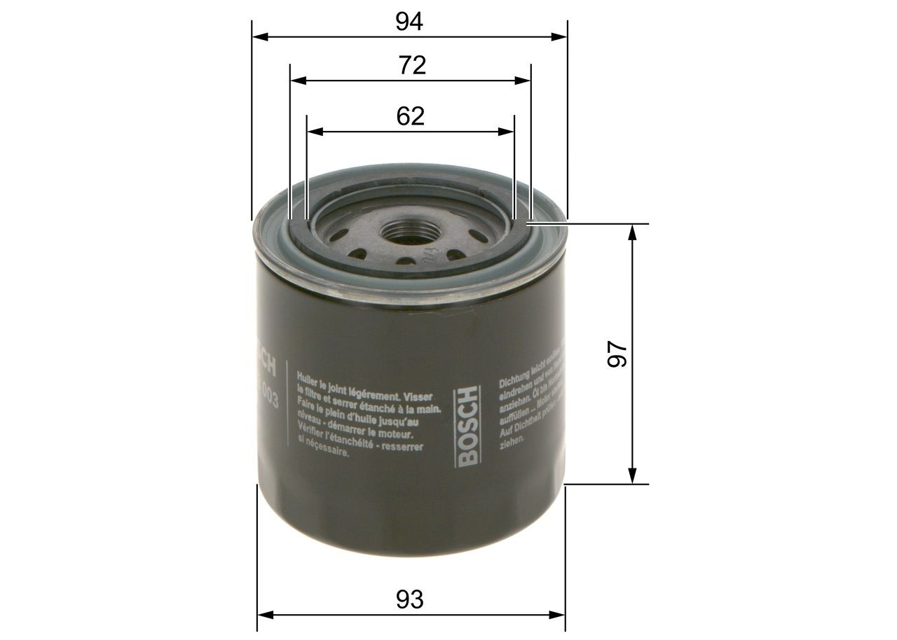 Filtro de óleo Bosch 0986452003 preço, a partir de 5,95 USD