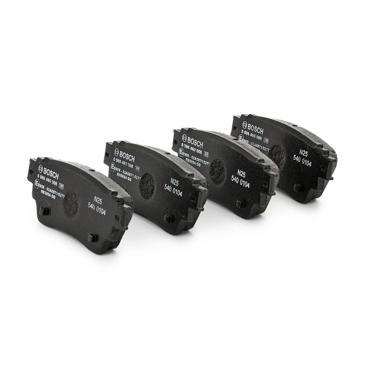 0986460008 Bosch Sapatas do freio traseiras de disco