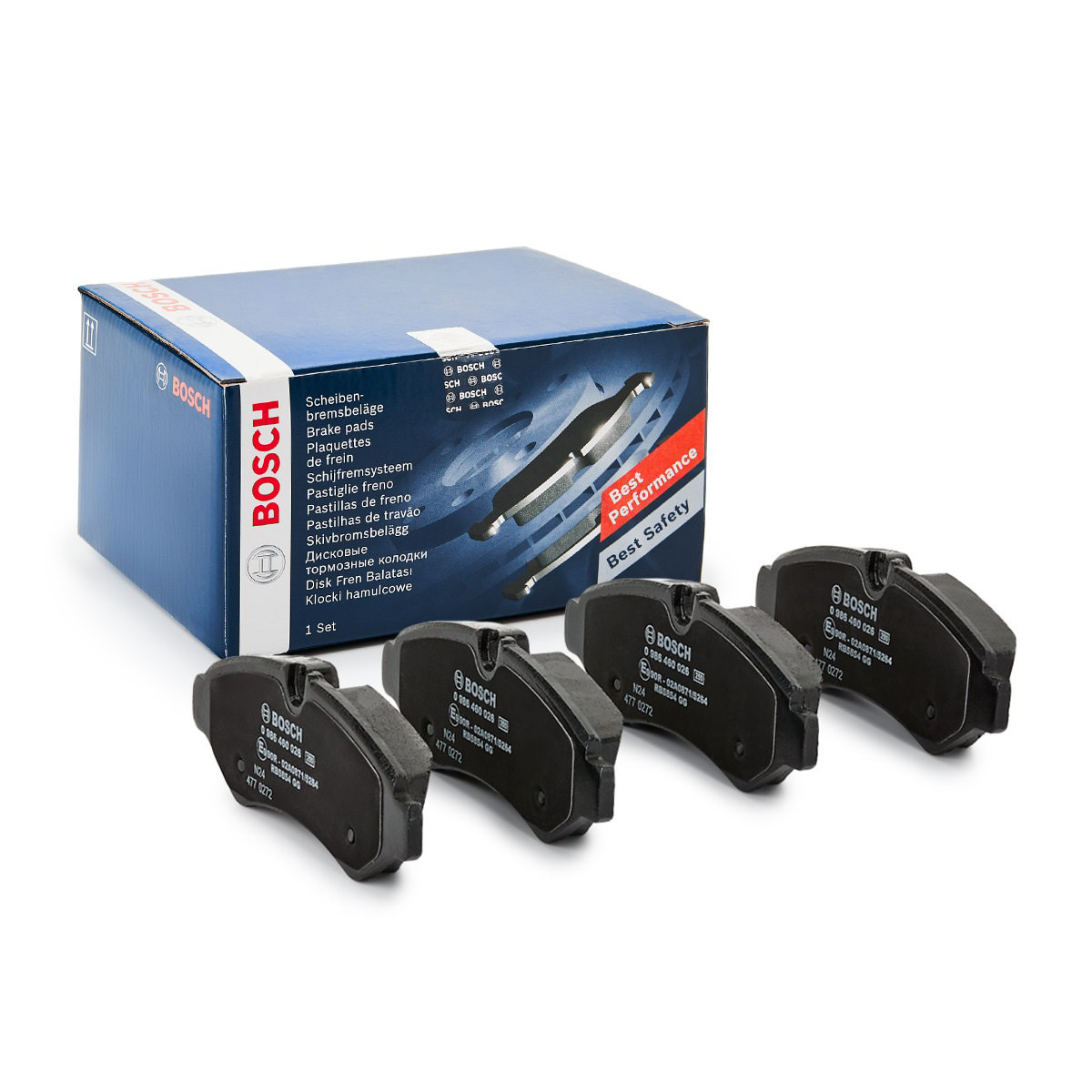 0986460026 Bosch Sapatas do freio traseiras de disco