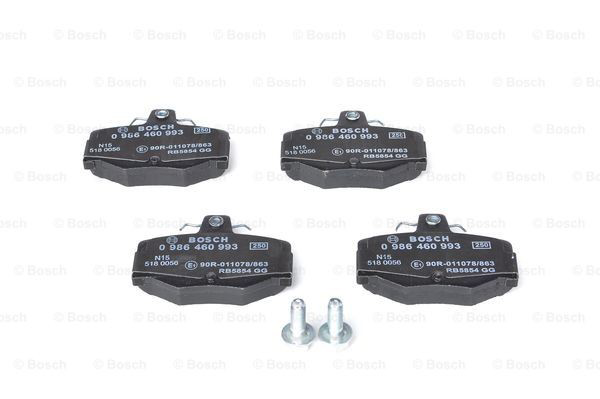 Sapatas do freio traseiras de disco Bosch 0986460993 preço, a partir de 24,56 USD