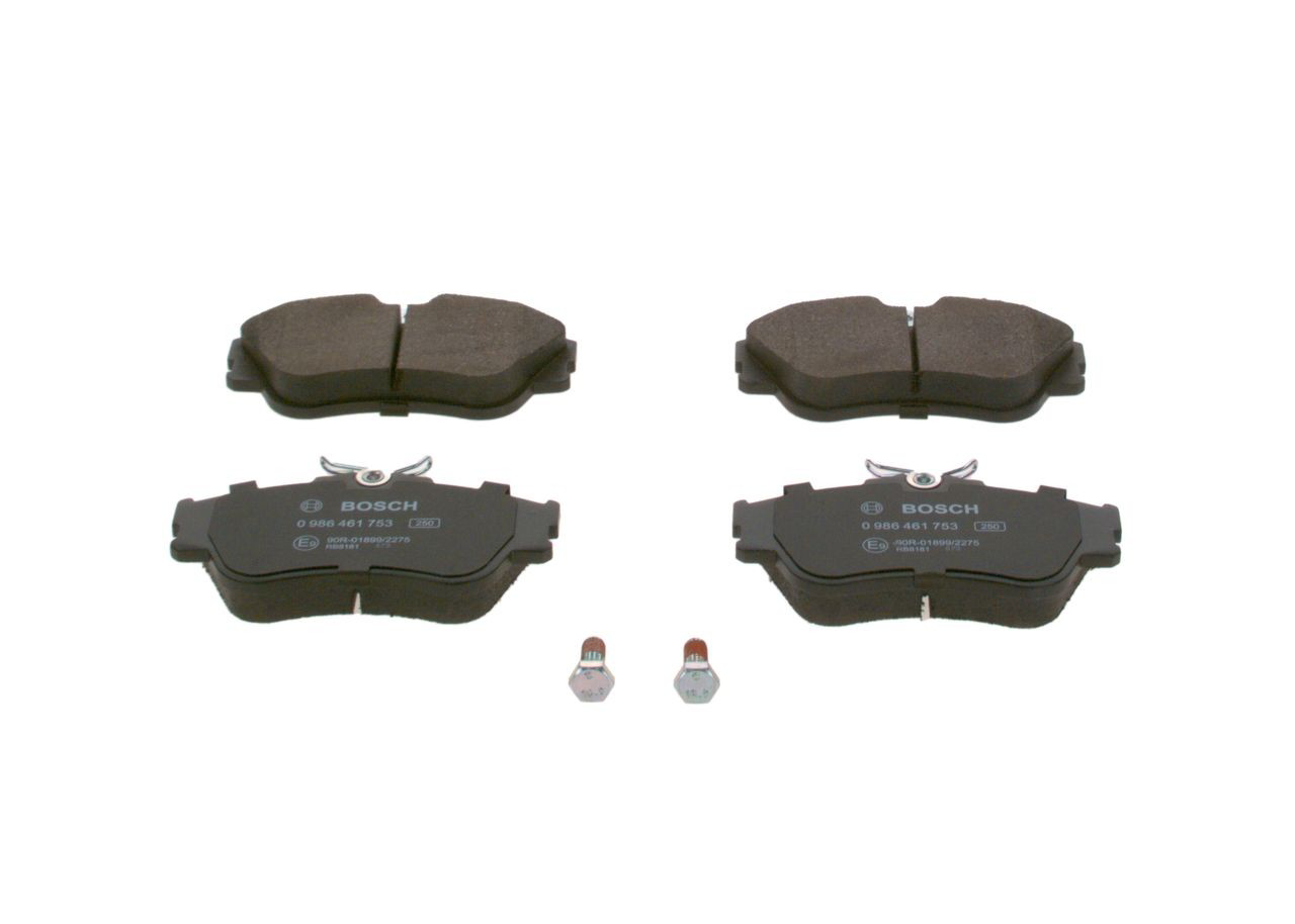 Sapatas do freio dianteiras de disco 0986461753 Bosch