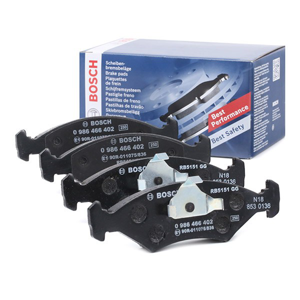 0986466402 Bosch Sapatas do freio dianteiras de disco