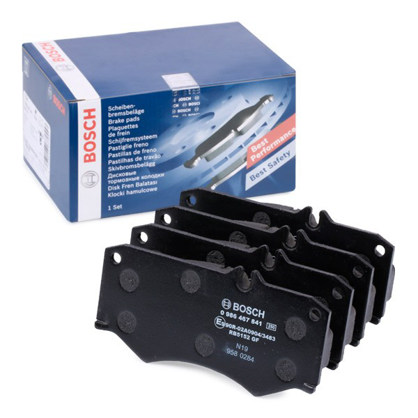 Sapatas do freio dianteiras de disco 0986467841 Bosch