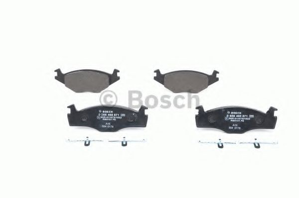 Compre 0986468871 Bosch Sapatas do freio dianteiras de disco