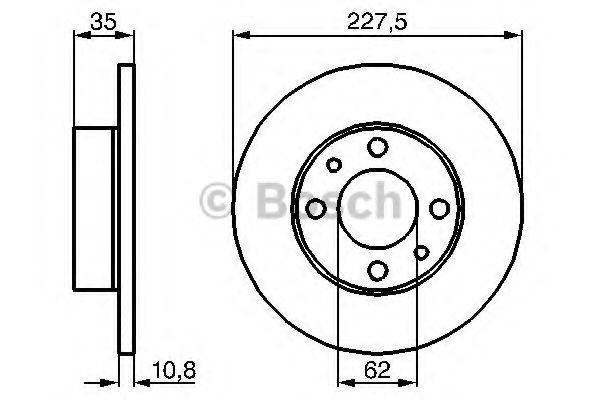 Compre 0986478063 Bosch Disco do freio dianteiro