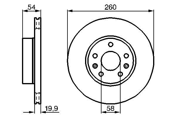 09416510 Brembo Disco do freio dianteiro