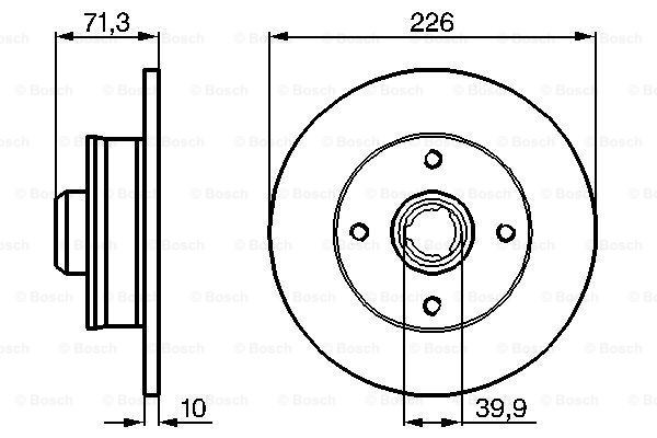 Compre 0986478331 Bosch Disco do freio traseiro