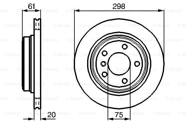 Compre 0986478426 Bosch Disco do freio traseiro